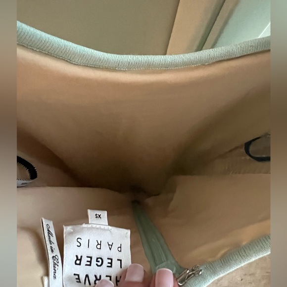 Herve Leger Blue Shadow Stripe Mini Dress Size XS - Picture 5 of 5